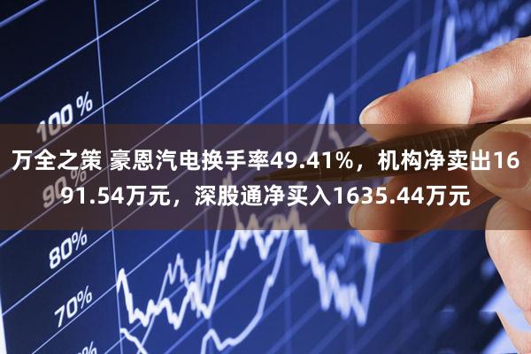 万全之策 豪恩汽电换手率49.41%，机构净卖出1691.54万元，深股通净买入1635.44万元