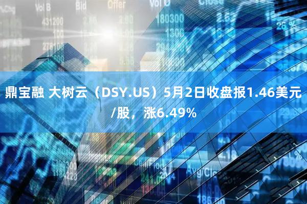鼎宝融 大树云（DSY.US）5月2日收盘报1.46美元/股，涨6.49%
